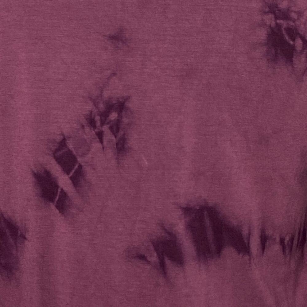 American Eagle Outfitters Soft & Sexy Tie Dye Ruffle Top Maroon Boho Size XS - Picture 8 of 10